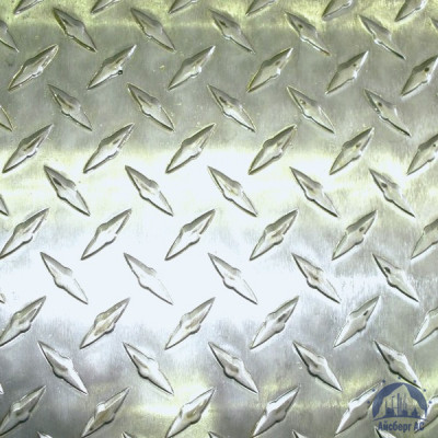 Рифлёный алюминиевый лист "Чечевица" 1,5х1500х3000 мм АМГ2НР купить  в Новом Уренгое